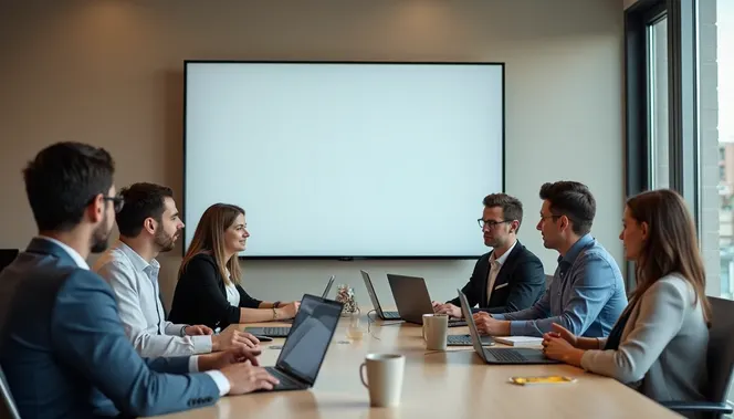 Team uses digital tools for collaborative decision making