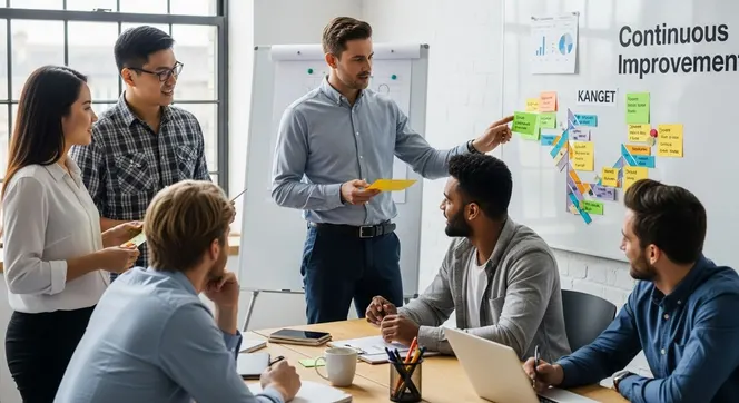 agile team collaboration stand-up