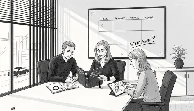 Team lead and members review management methods