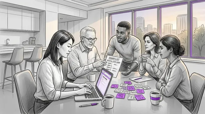 Office team voting on new group name