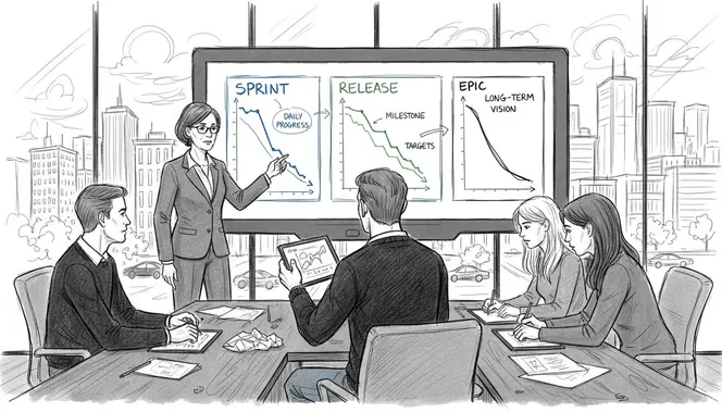 burndown chart differences
